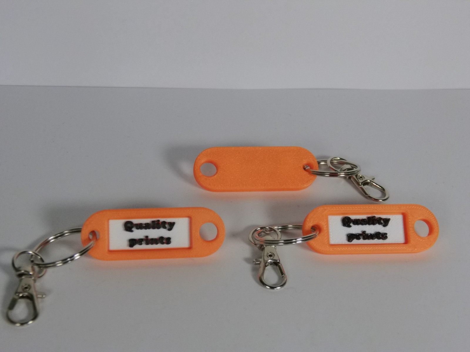 U-vorm haak sleutelhanger 4 stuks in 2 kleuren